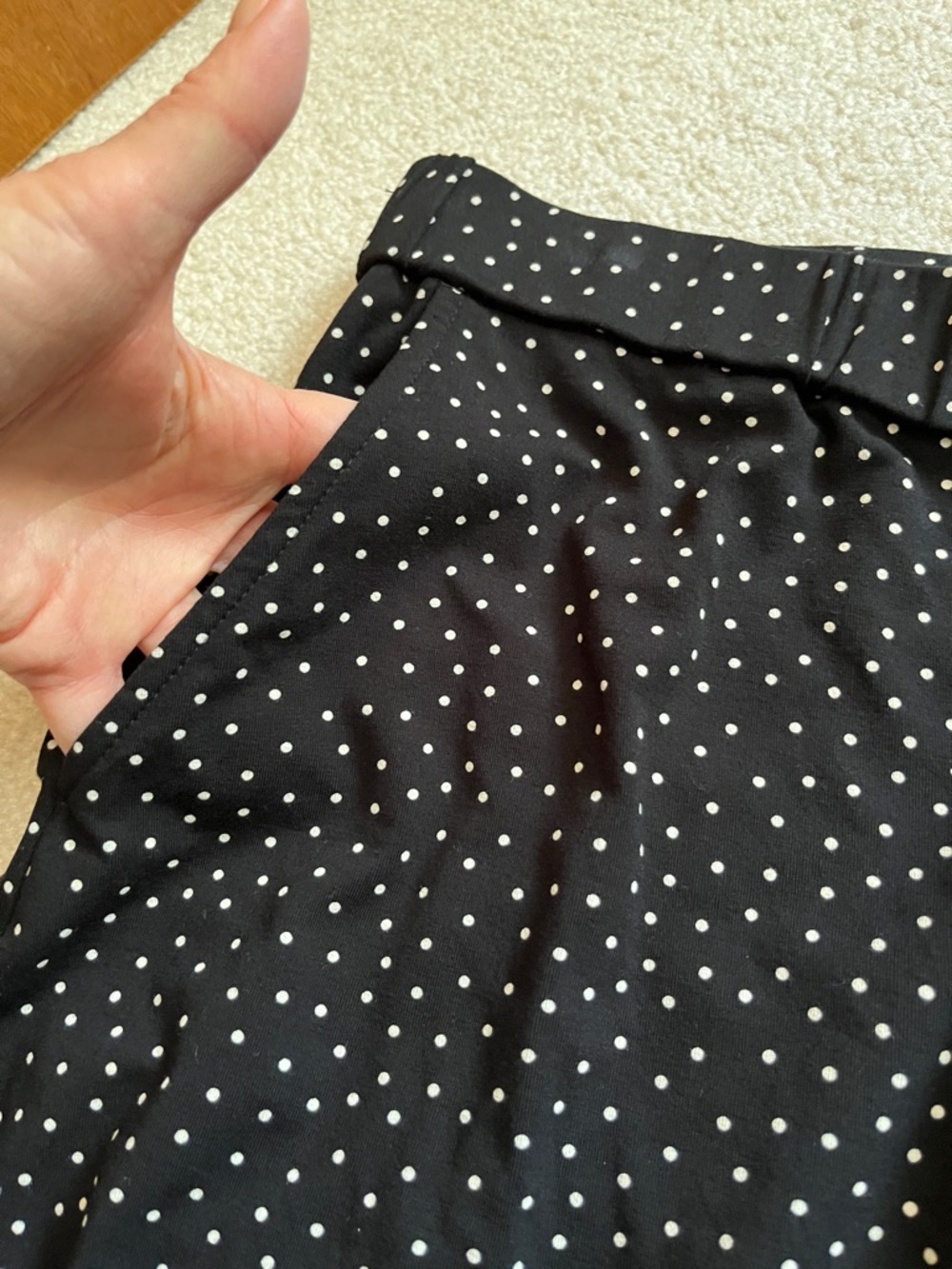 J Jill sz XL Black Polka Dot Women’s Shorts - Picture 5 of 5